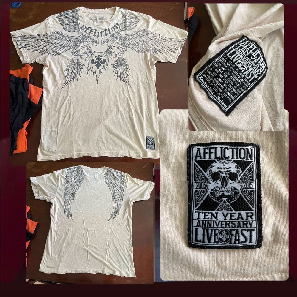 (SOLD) SUUUUPER rare affliction “ten year anniversary” tee